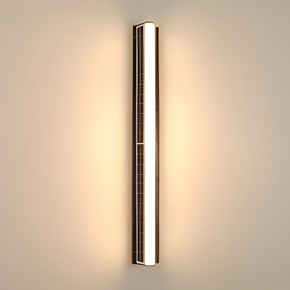 Nowoczesna zewnętrzna lampa ścienna solarna LED
