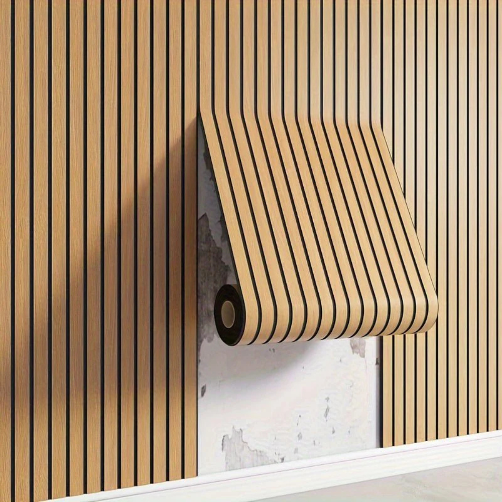 Wall Sticker 3D Wood Look PVC Panel Self Adhesive Waterproof