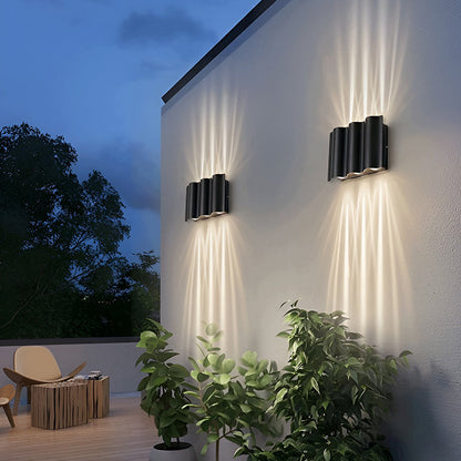 LED Wall Light Outdoor Modern Black Sconce