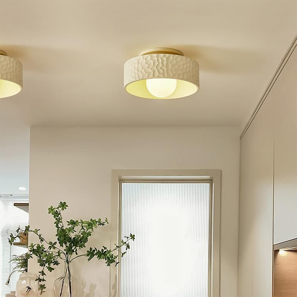 Wabi-Sabi Inspired Ceiling Lamp - Elegant Simple Light Fixture for Living Room Ambience and Aesthetic Enhancement