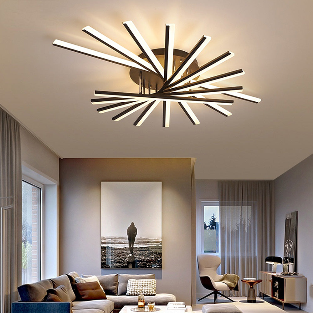 Nordic Minimalist Metal LED Ceiling Light: Stylish Creative Illumination for Modern Interiors