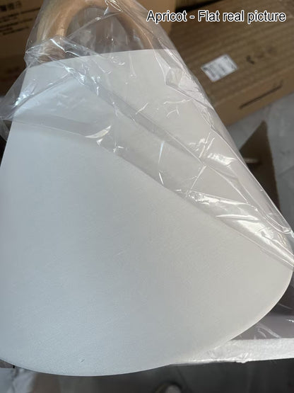 Applique murale moderne en bois avec abat-jour en tissu