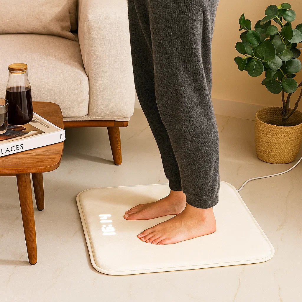 Mata na drzwi Zegar budzik dywanik