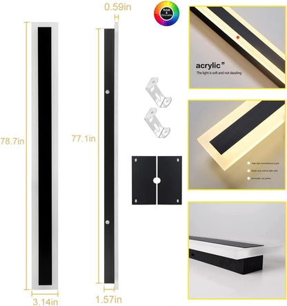 Outdoor LED Wall Light Modern Dimmable Strip