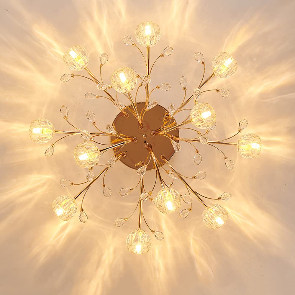 Scandinavian Style Modern Glass Floral Ceiling Light Fixture for Elegant Home Decor and Ambient Lighting