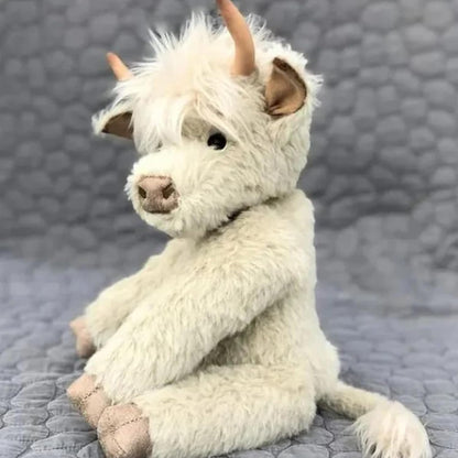Coussin en peluche câlin Jouet vache des Highlands