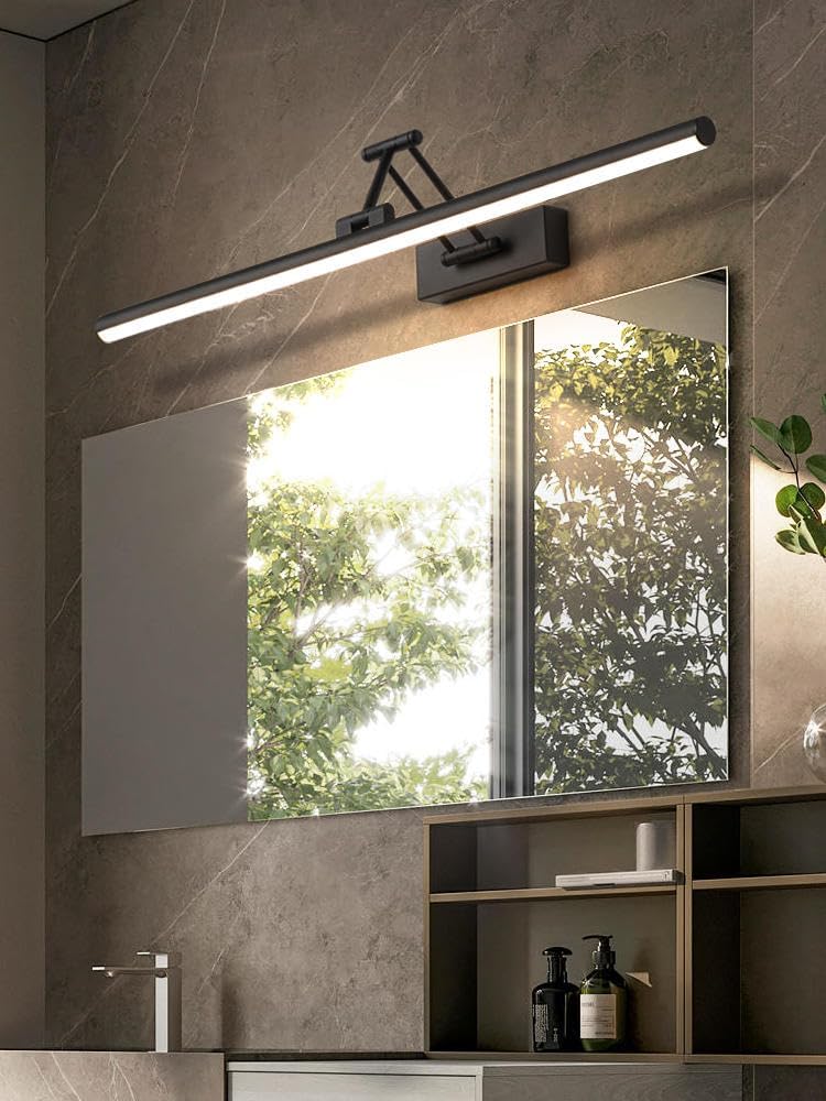 Aplique de pared moderno de metal negro LED para interior