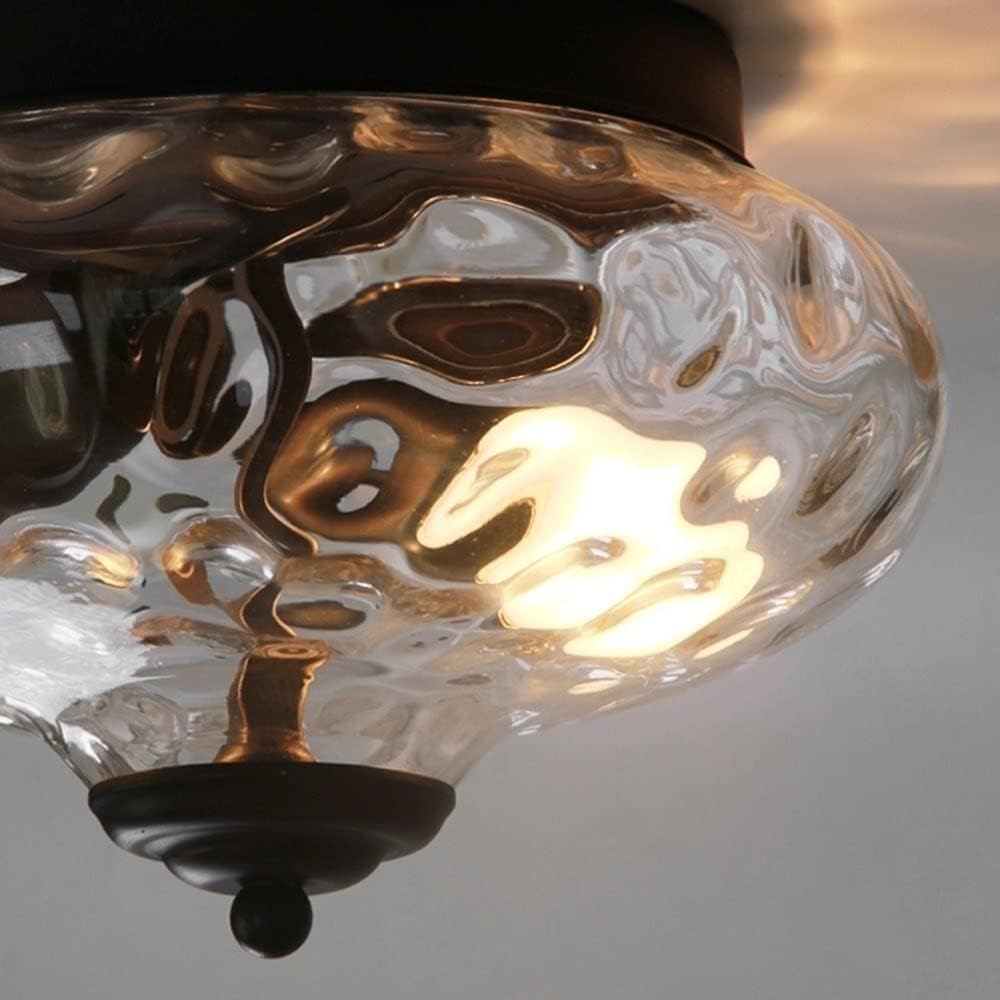 Vintage Glass Shade Ceiling Lights for Hallways - Elegant Lighting Fixtures to Enhance Your Home's Charm and Style