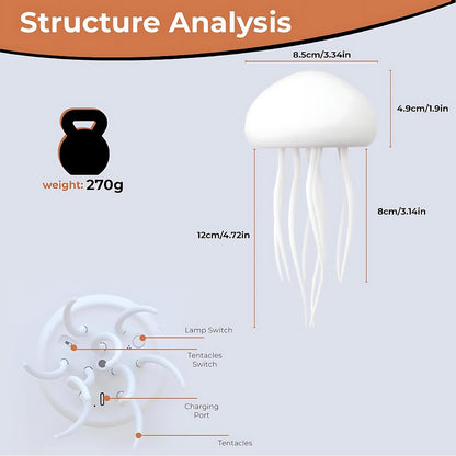 LED Mood Lamp | Lifelike Jellyfish Light for Bedroom