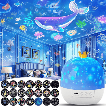StarryWorld – 15-Scene Kids Projector Night Light