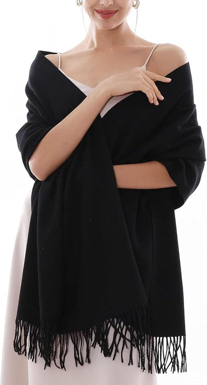 Écharpe en cachemire pour femmes châle d'hiver doux et chaud