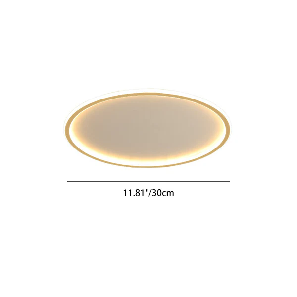 Sleek Ultra-Thin Round Low Ceiling Light Fixture for Modern Spaces - Stylish Illumination for Contemporary Interiors