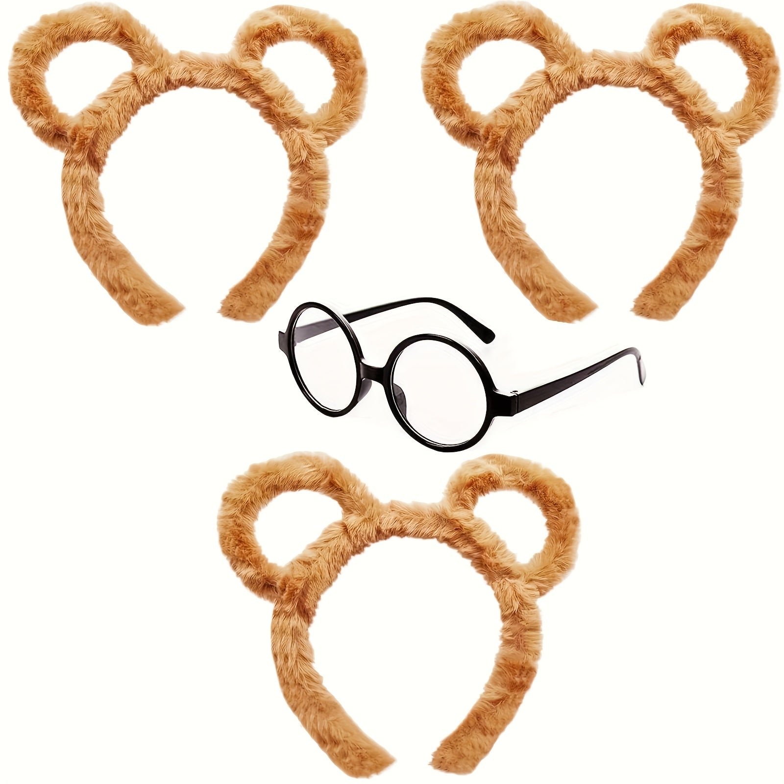 Set di accessori costume scoiattolo peloso di Halloween | Fascia occhiali
