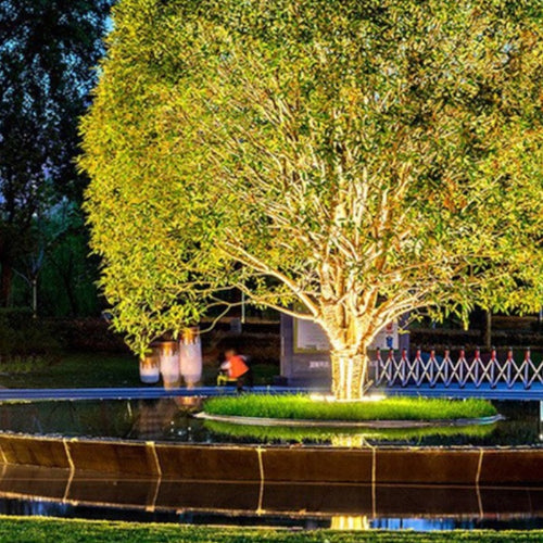 Anillo de iluminación exterior para la iluminación de árboles