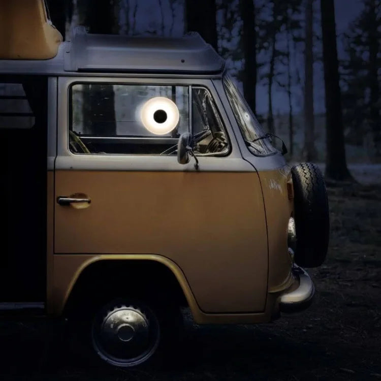 LED wall light with rechargeable suction mount