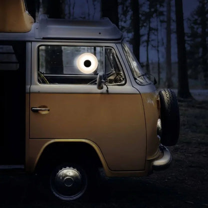 LED wall light with rechargeable suction mount