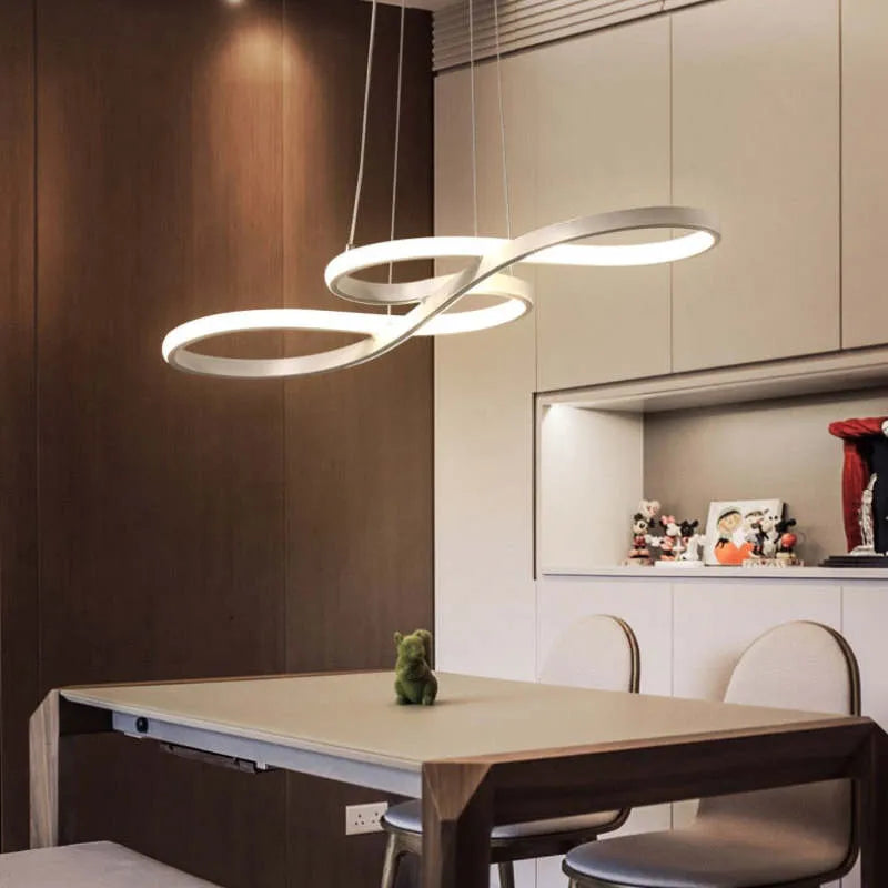 Lampadario a sospensione moderno in alluminio per soffitto