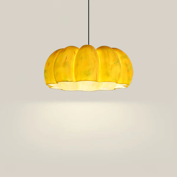 Sustainable Resin Pumpkin Pendant Light – Eco-Friendly Decorative Lighting for a Warm, Autumnal Ambience in Your Home