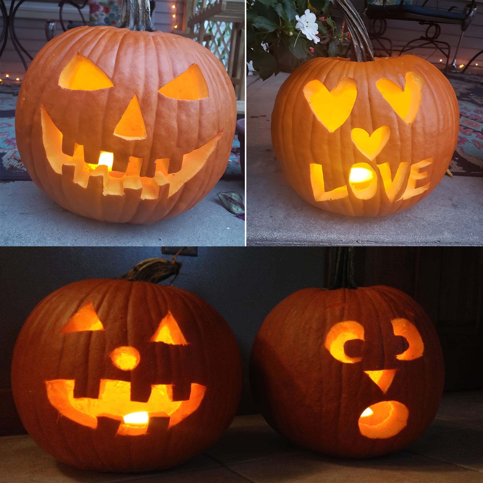 Juego profesional de herramientas para tallar calabazas de Halloween | Calabazas talladas fáciles y duraderas