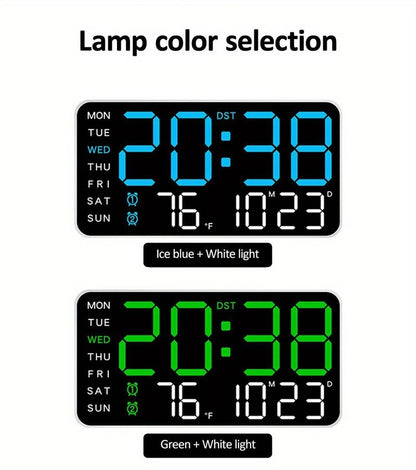 TimeMate – Large LED Digital Wall Clock