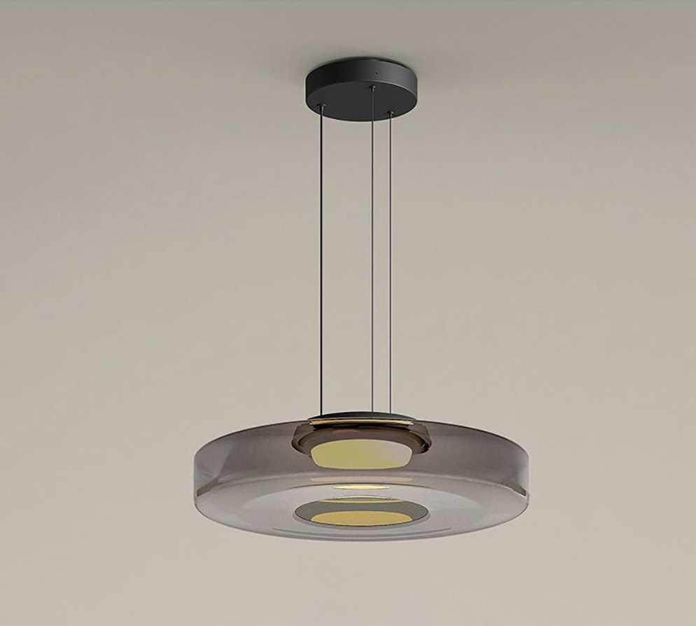 Contemporary Round Glass Pendant Light Fixture – Stylish Modern Lighting for Home Interiors and Elegant Spaces