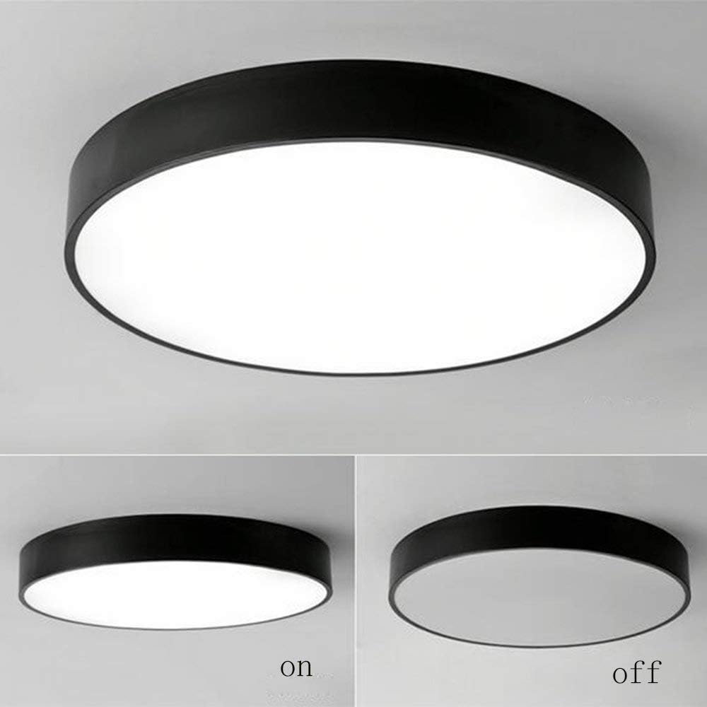 Sleek Round LED Flush Mount Ceiling Light Fixture for Modern Home Interiors - Energy Efficient and Stylish Illumination