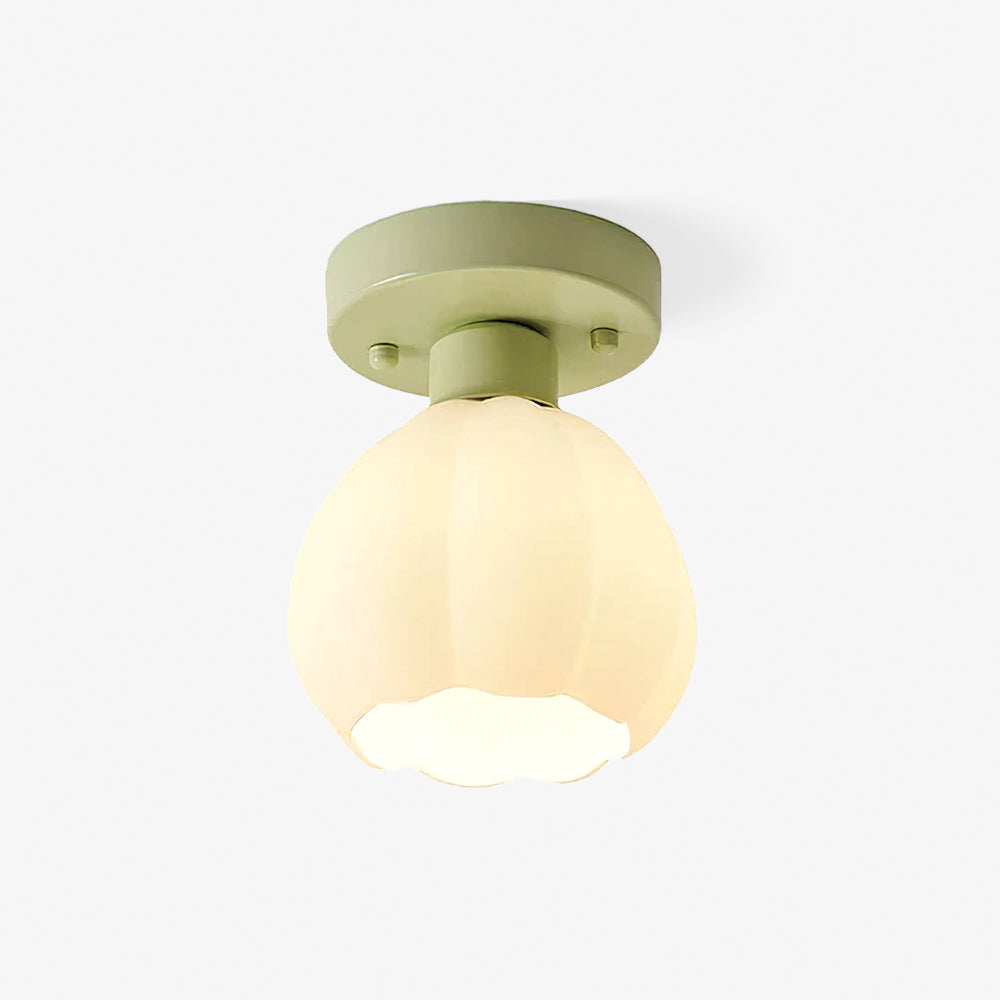 Cream Creative Corridor Aisle Glass Ceiling Light Fixture for Elegant Illumination in Hallways and Passageways