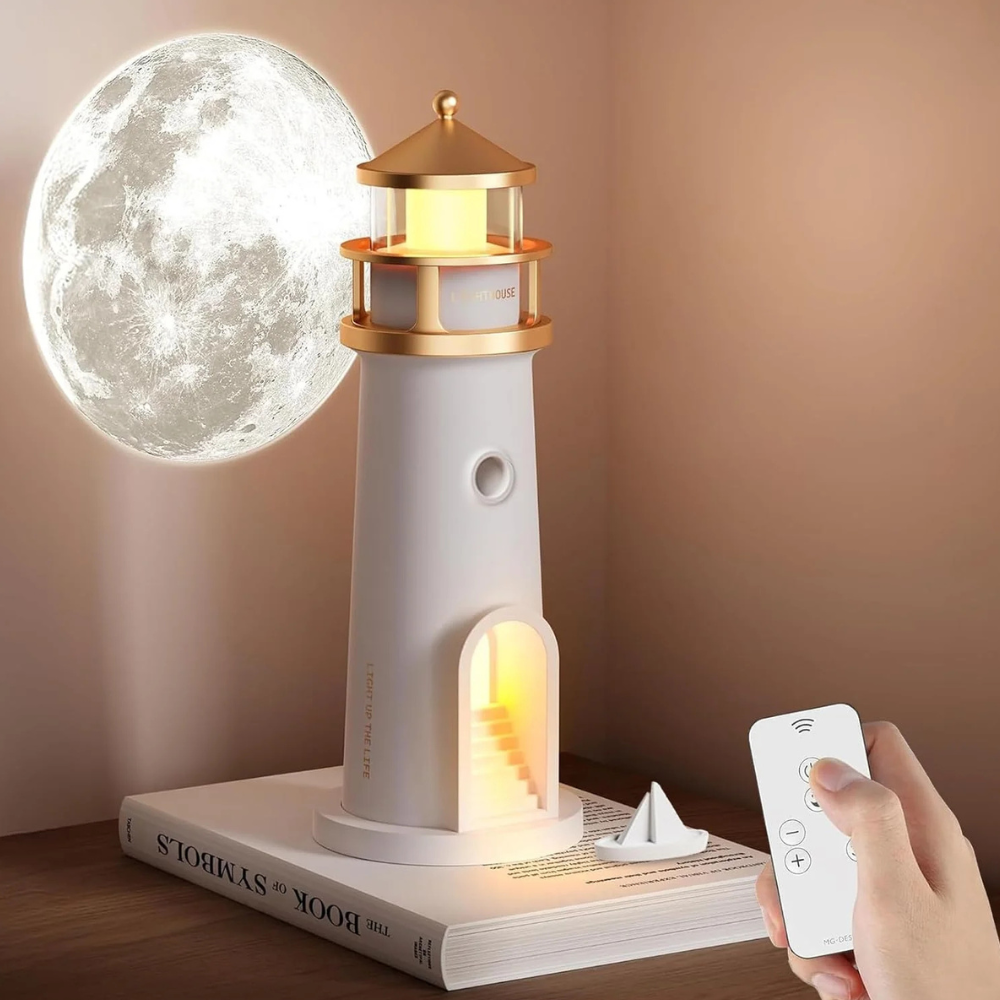Mondlampe Leuchtturm Projektor LED Licht Bluetooth Wiederaufladbar