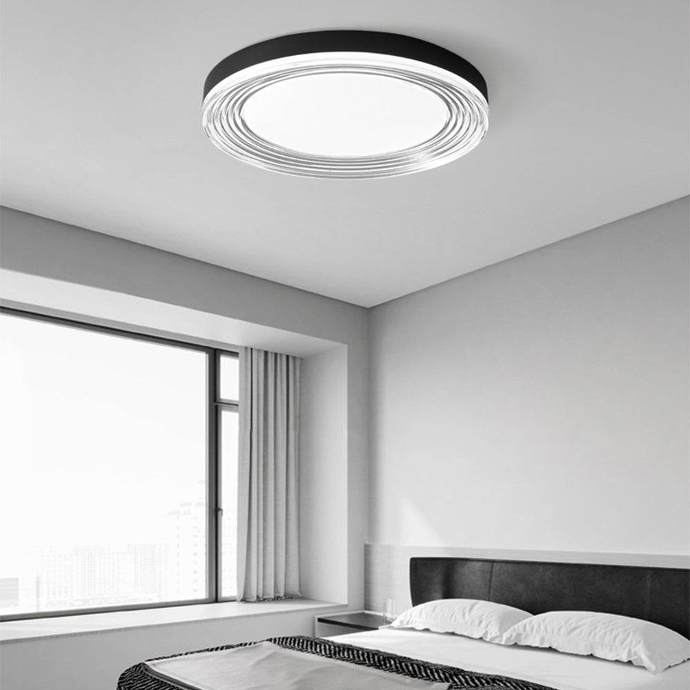 Nordic Style LED Round Ceiling Light for Bedroom - Modern Illumination Fixture for Home Decor and Ambient Lighting