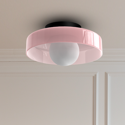 Ceiling Light Modern Round Glass Fixture