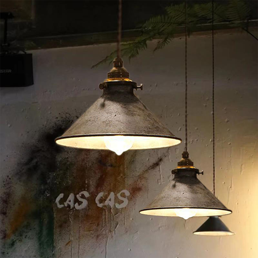 Vintage Industrial Metal Pendant Light with Retro Design for Stylish Home Lighting