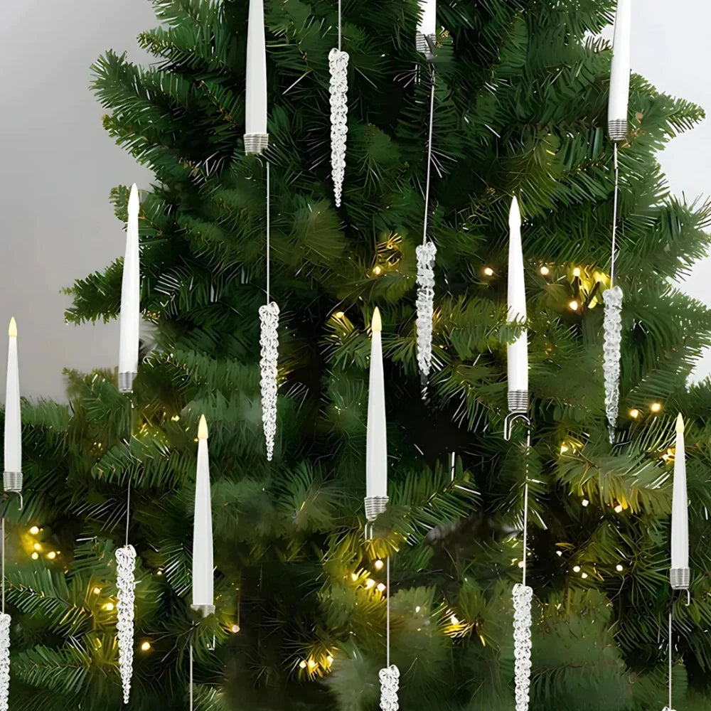 Luci per albero di Natale con candele LED tremolanti