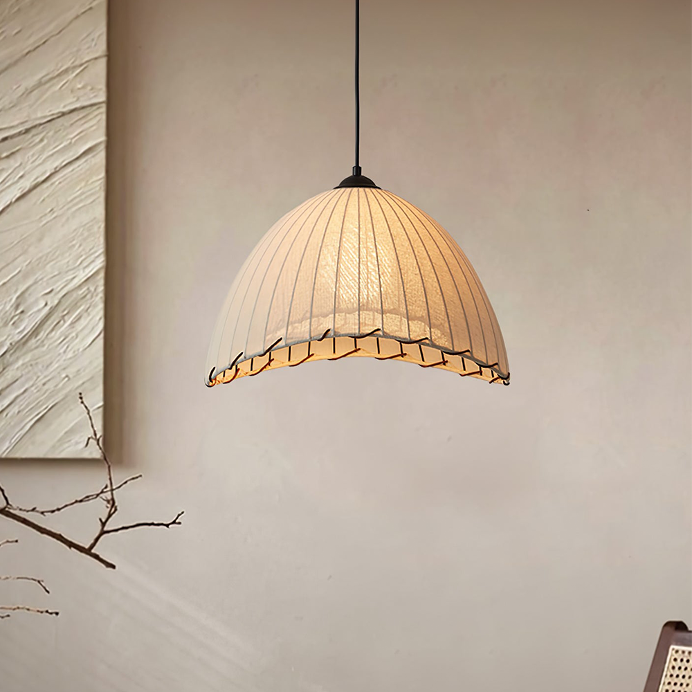 Unique Wabi Sabi Maris Pendant Light - Elegant Handcrafted Lighting Fixture for a Stylish Home Ambience and Natural Aesthetic