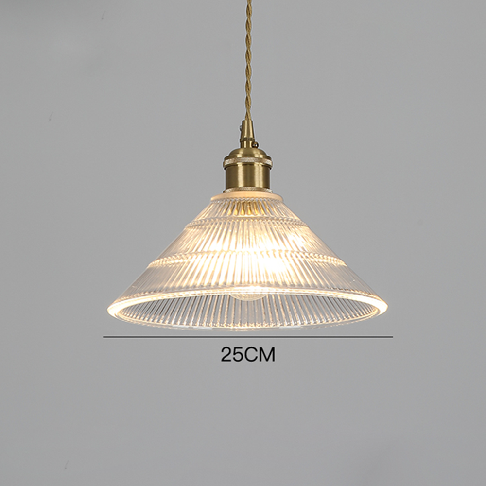 Vintage Clear Pendant Light for Dining Room - Simple, Elegant Lighting Fixture to Enhance Your Home Décor