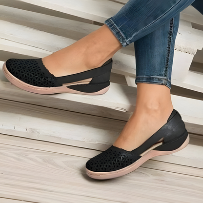 Women's Walking Slip On Flats Breathable Arch Support