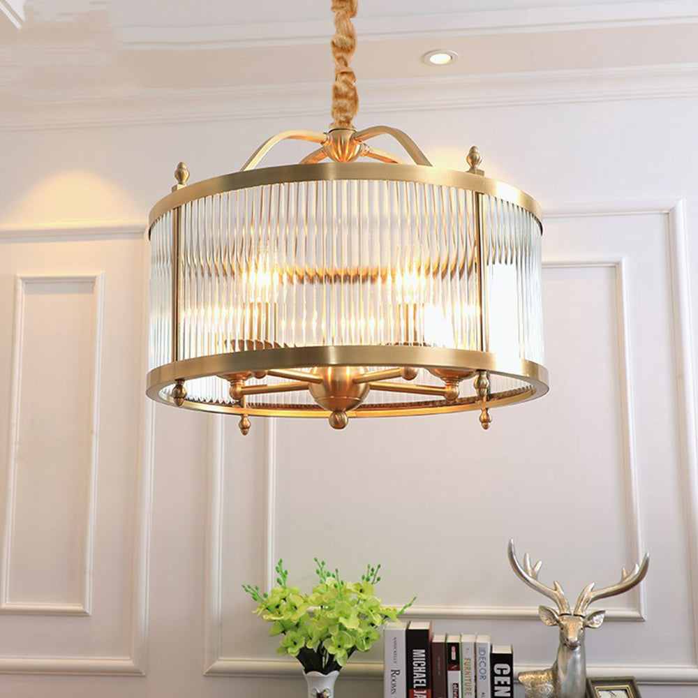 Elegant Gold Glass Pendant Light for Dining Room - Modern Ceiling Fixture to Enhance Your Home Décor and Ambience