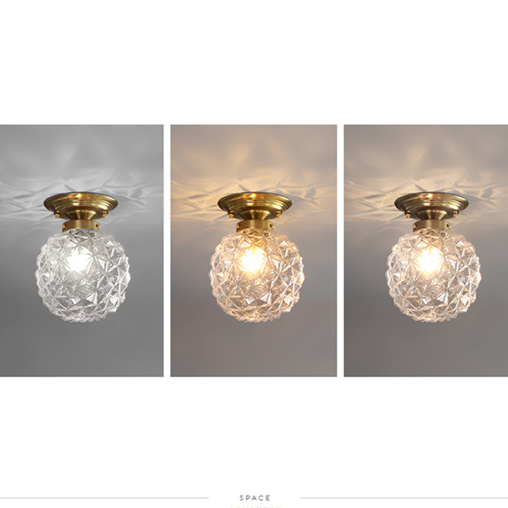 Modern Clear Glass Ceiling Light for Hallway – Stylish Illumination Fixture for Contemporary Spaces