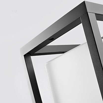 Zewnętrzna latarnia solarna LED czarna aluminium