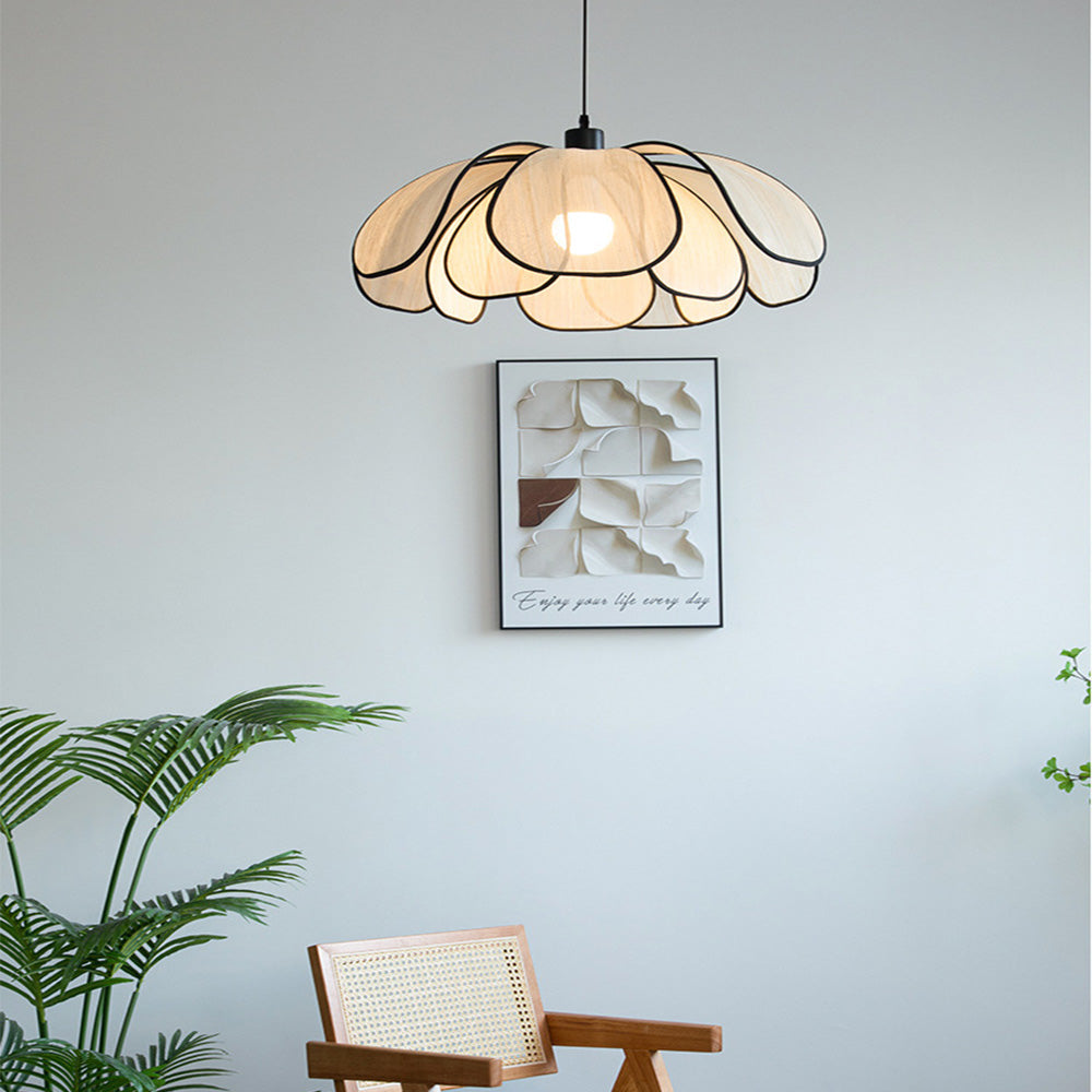 Elegant Fibre Design Pendant Light for Living Room - Stylish Ceiling Fixture for Modern Home Décor