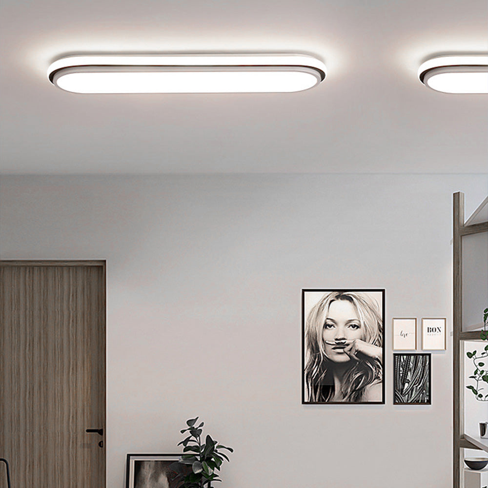 Sleek Modern LED Flush Mount Ceiling Light Fixture for Contemporary Home Interiors and Bright Illumination