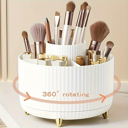 Organisateur de maquillage | Support de rangement rotatif à 360° pour coiffeuse