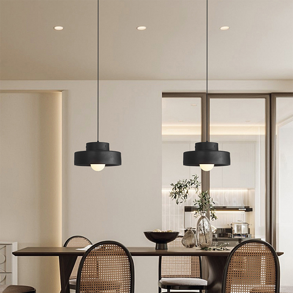 Nordic Geometric Cylindrical Pendant Light Fixture for Contemporary Home Decor and Stylish Illumination