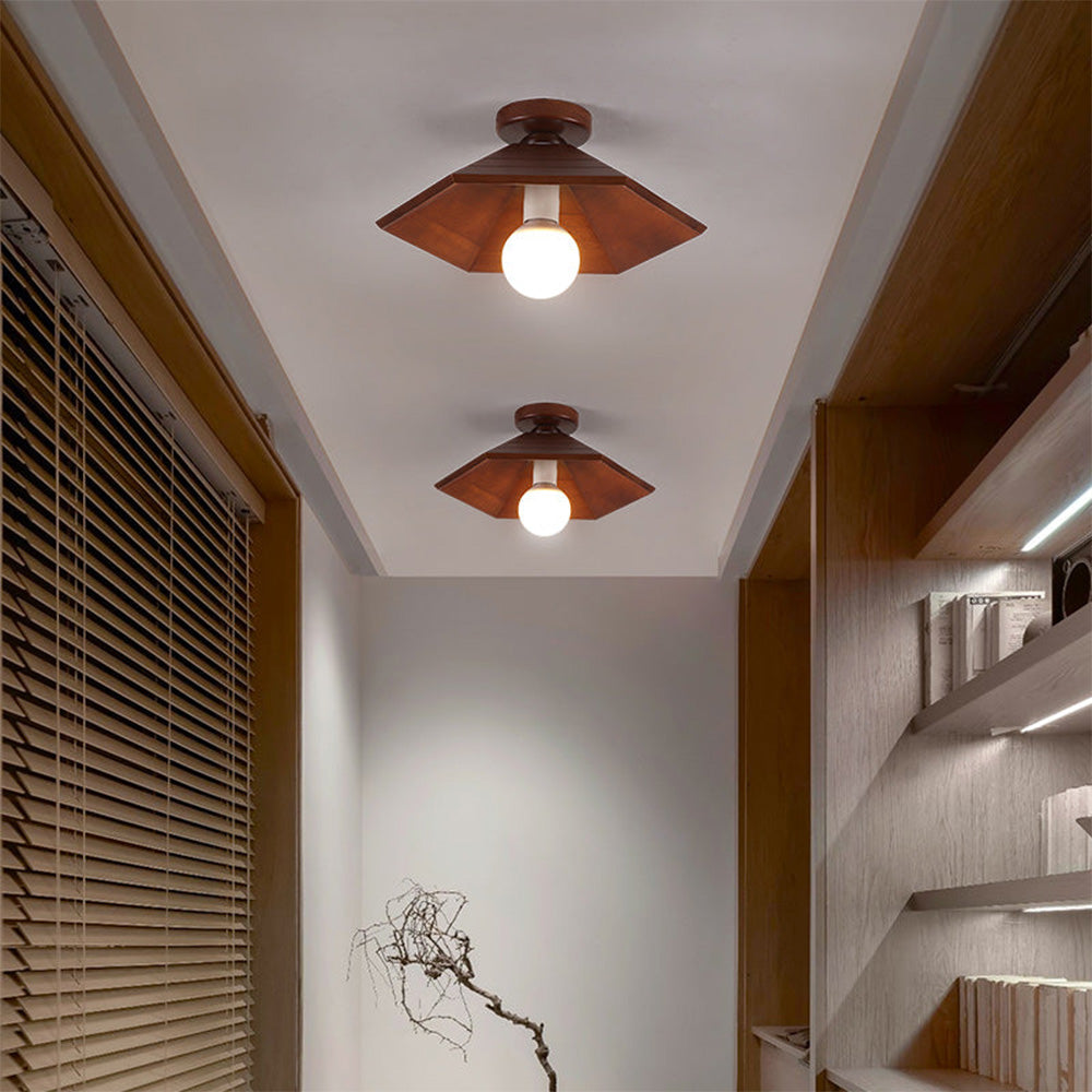 Contemporary Geometric Ceiling Light Fixture - Stylish Modern Design for Home Illumination and Aesthetic Enhancement