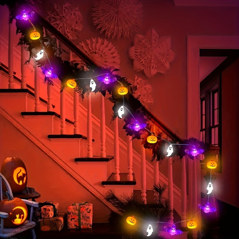 Halloween Lights Battery Powered Pumpkin String
