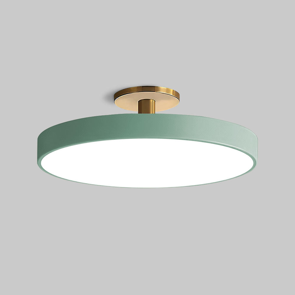 Sleek Simplicity Round Flush Mount Ceiling Light Fixture for Modern Home Interiors and Elegant Spaces