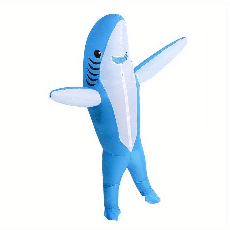 Disfraz inflable de tiburón unisex para Halloween | Divertido de cuerpo completo