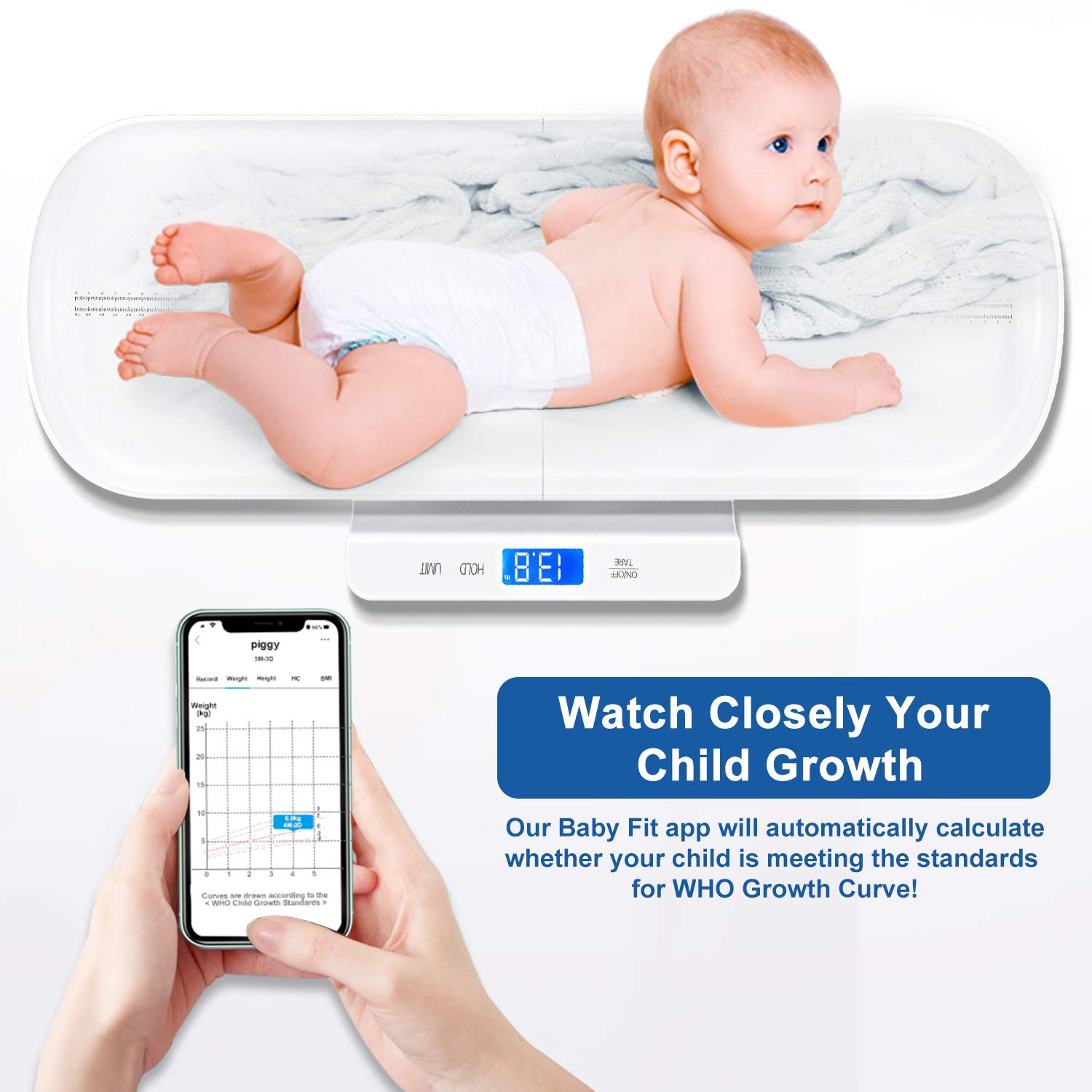 Báscula para Bebé con Pantalla Digital