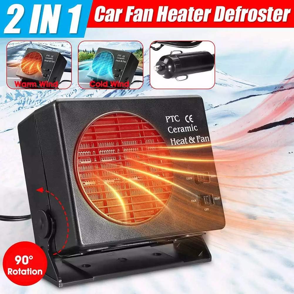 Heater Fan for Car | 12V Portable Defroster Warmer