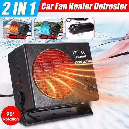 Heater Fan for Car | 12V Portable Defroster Warmer