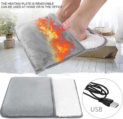 Foot Warmer Cushion in Soft Plush Fabric